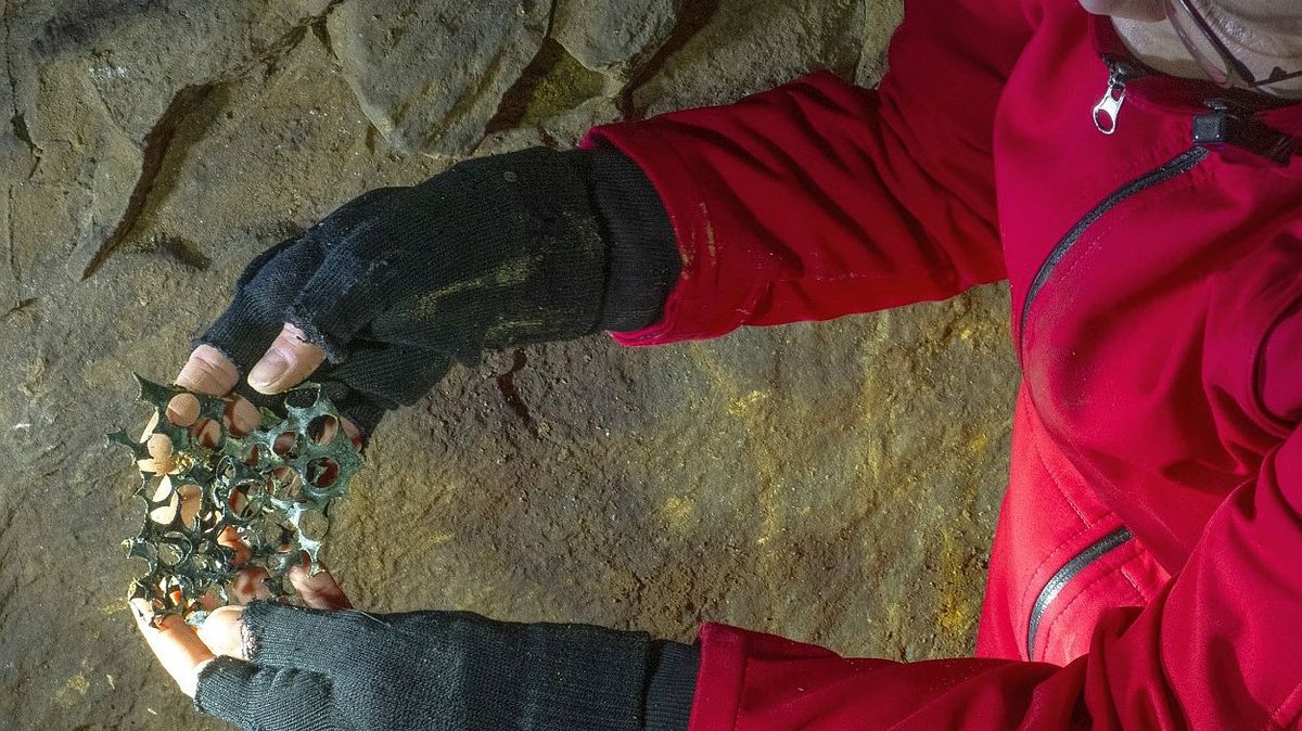 Na místě, kterým v Kateřinské jeskyni prošly statisíce lidí, se našly stopy po padělatelské dílně